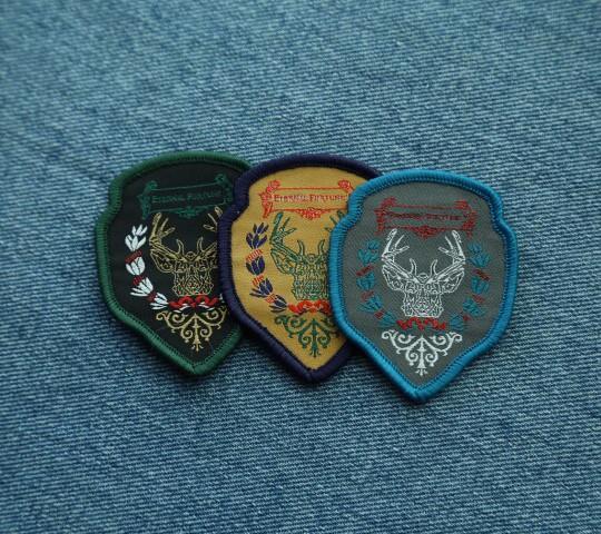 Custom Logo Embroidered Woven Patch/Badge Sew On Garment/Hats