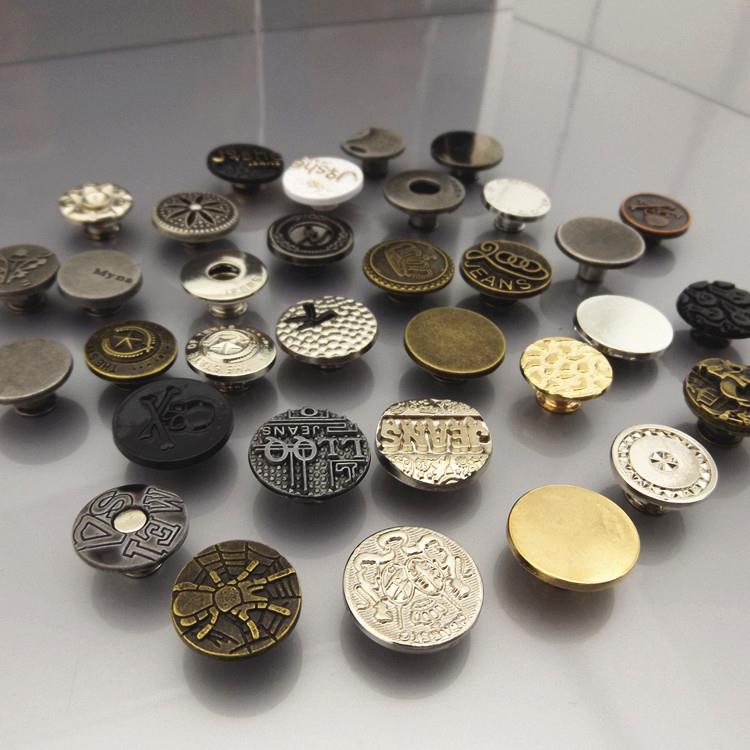 custom clothing metal buttons