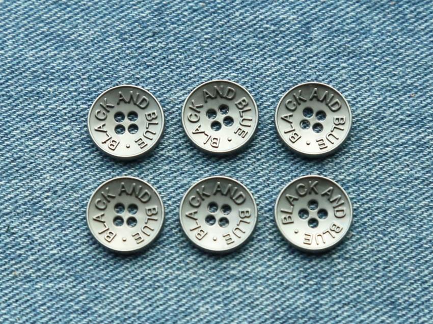 Custom clothing gold round metal military suit uniform shank button