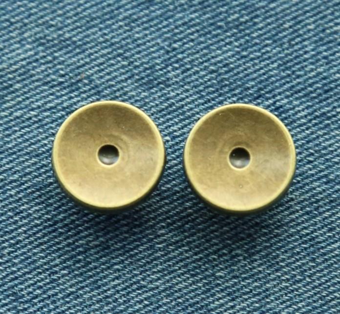 antique brass jeans button