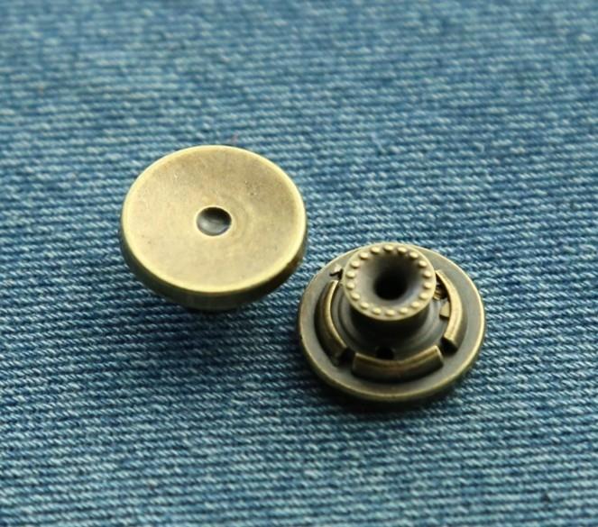 brush brass color alloy jeans button for man jeans