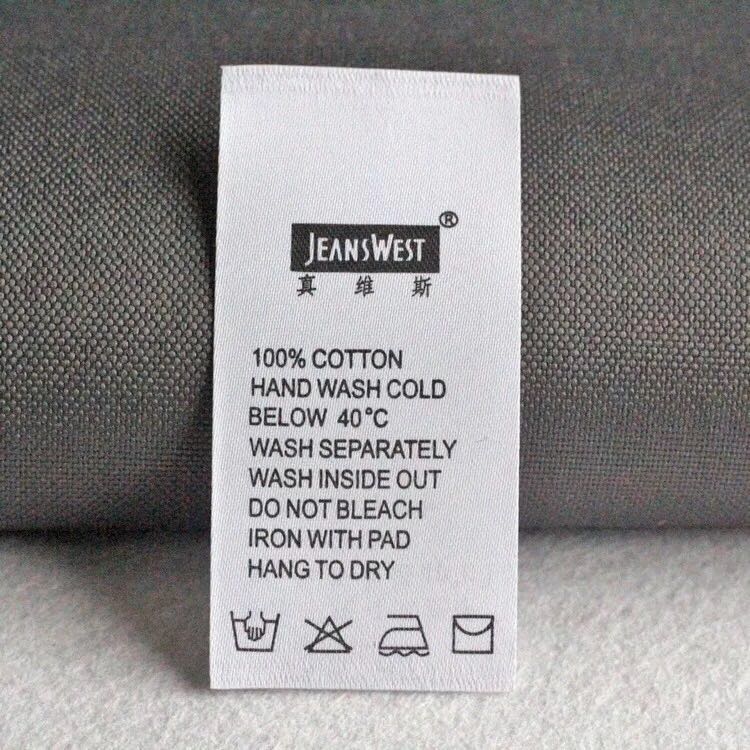 custom printed label for clothing