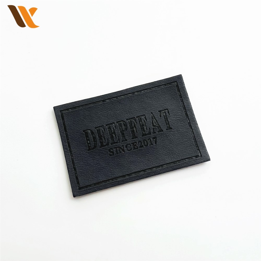 Garment Accessories Embossed Faxu Leather Label