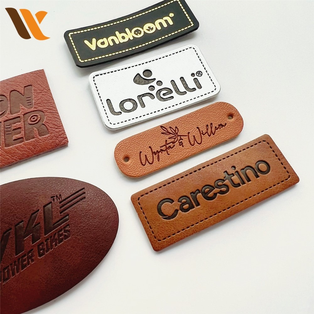 Custom Rustic Natural Leather Labels 4