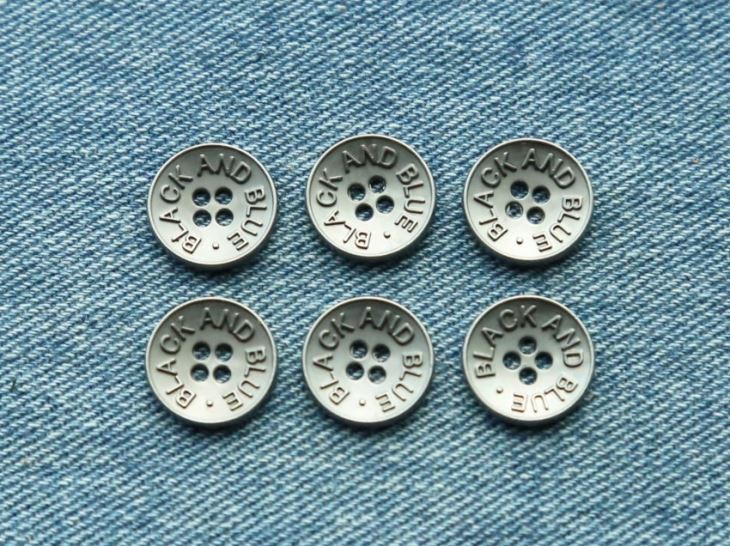 custom garment metal sewing shirt clothing buttons