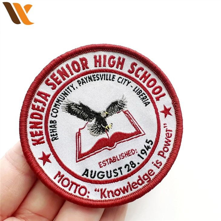 Red Classic High School Woven Patch 2