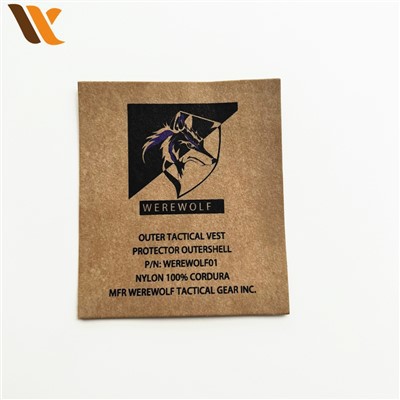 Custom Jeans Kraft Papir Leather Labels